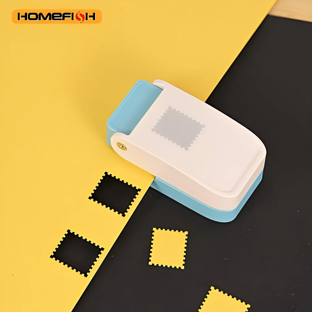 Stamp Shaped Paper Punch  Portable Hole Puncher for Crafts Scrapbooking Supplies  DIY Card Making & Paper Crafting Tool