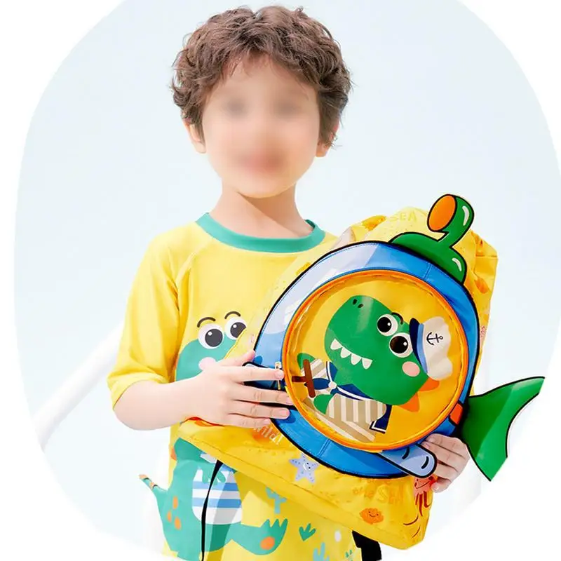 Bolsa de natación para niños, mochila de playa con animales, bolsa de natación para niñas, playa, piscina, natación, mochila húmeda y seca,