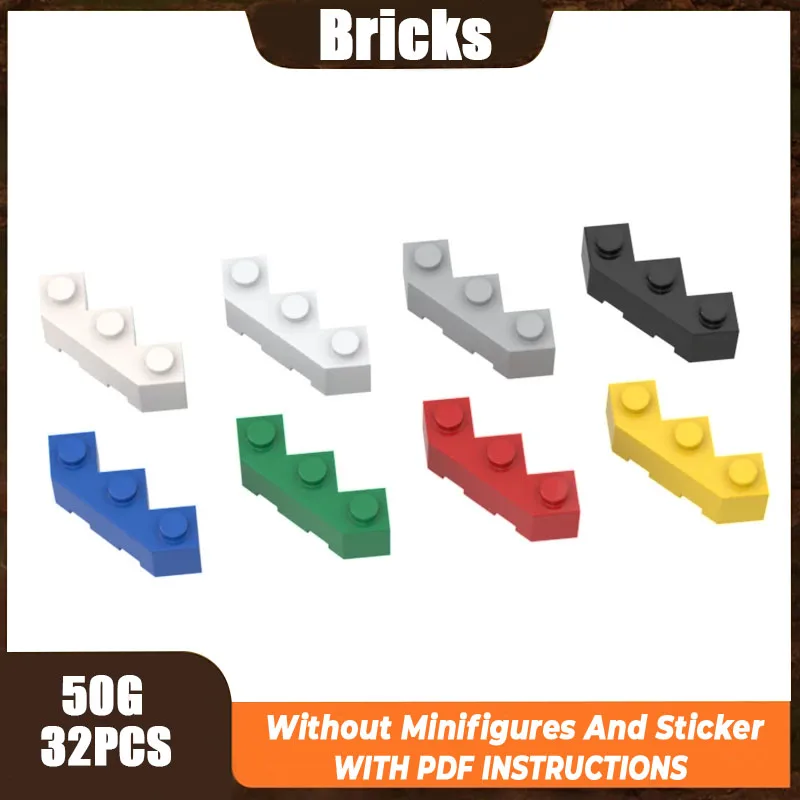 

50 г MOC Parts 2462 Модифицированный клин 3 x 3 граненые совместимые кирпичи