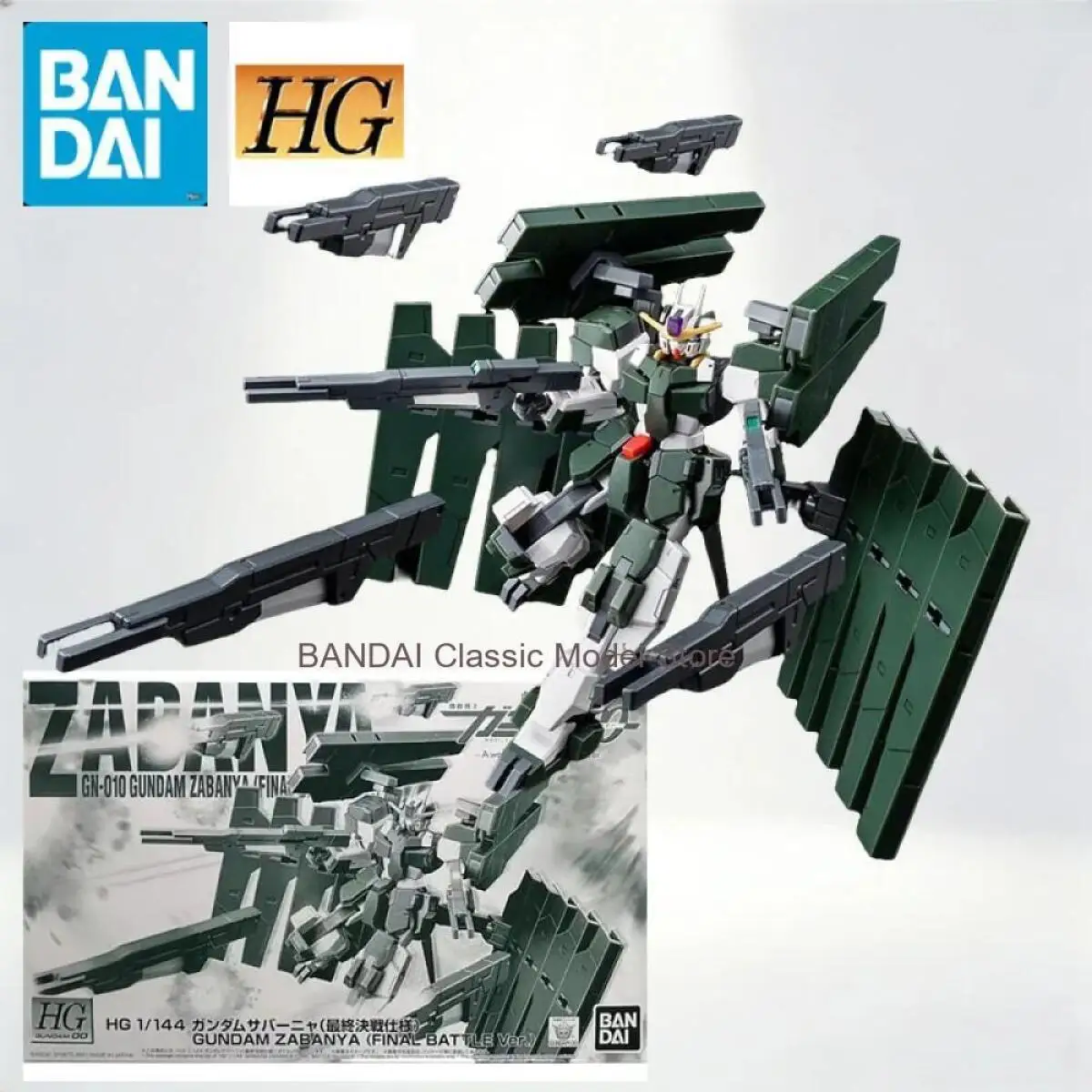 

Коллекционная модель-конструктор Bandai Anime Hobby HG 1/144 Zabanya Final Battle Equipment: сборная подвижная пластиковая модель, игрушка-меха