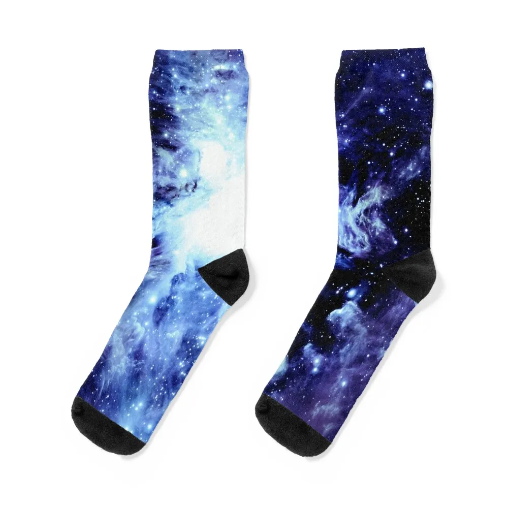 

Galaxy Blue Indigo Orion Nebula Socks Argentina Novelties essential man Luxury Woman Socks Men's