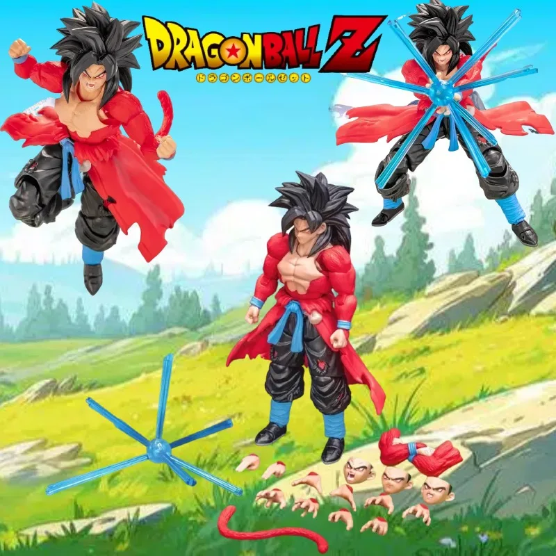 

【In Stock】 Dragon Ball Demoniacal Fit DF SHF SSJ4 Goku Untamed Power -Time Ranger- Action Figure Toy Model Gift