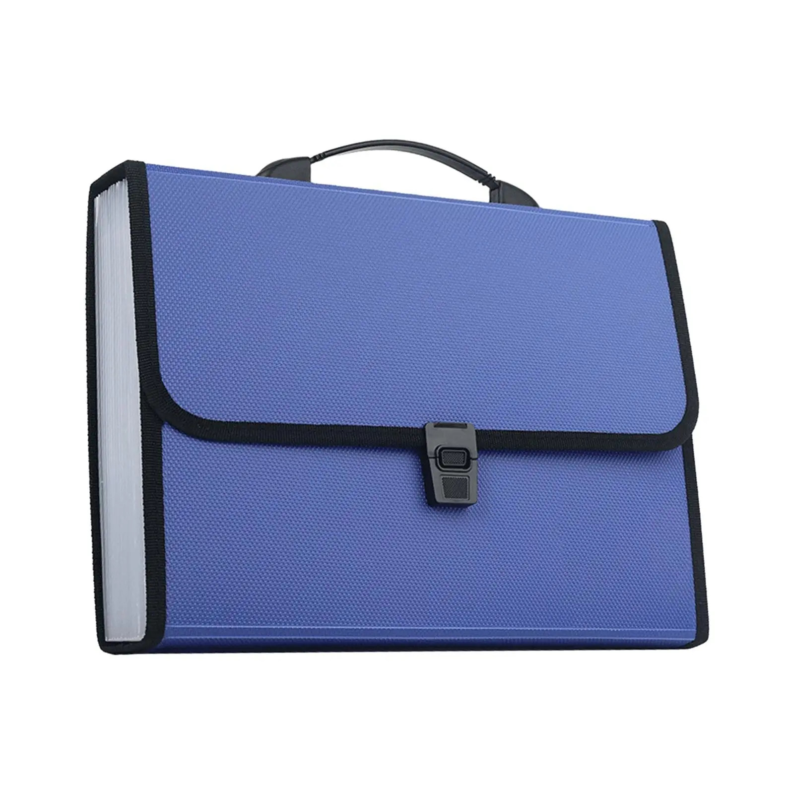 Expanding File Wallet Paper Organizer Bag with Snap Button Wallet Document Organizer 13 Expanding Pockets File Folder for Office