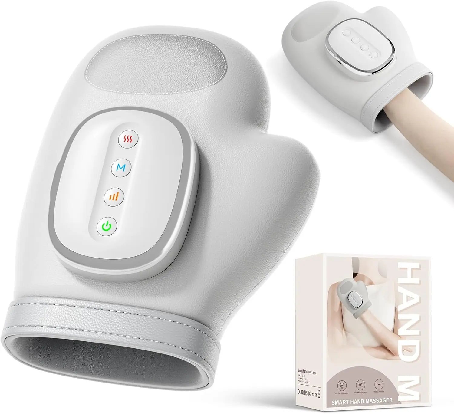 

Professional Hand Massager Finger Wrist Palm Relaxation Device with Airbag Compression Kneading for Improves Hand Health