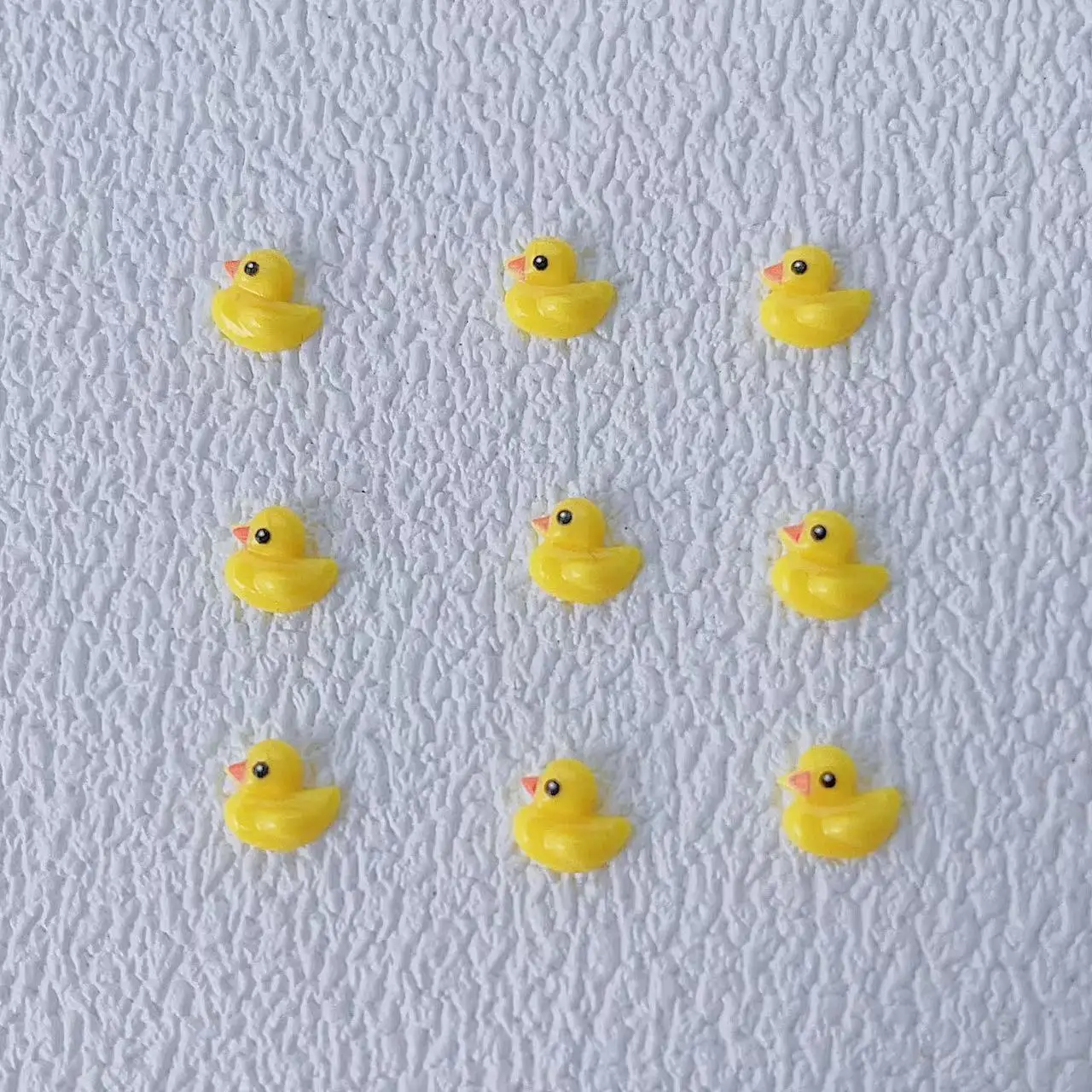 อุปกรณ์ตกแต่งเล็บรูปเป็ดเหลืองการ์ตูน 50 ชิ้น แบบเรซิ่น 3 มิติ สำหรับตกแต่งเล็บ DIY ดีไซน์ใหม่ อุปกรณ์ทำเล็บ