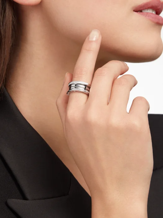 

Sparkling Stone R Alphabet S925 Silver Ring Elegant Personalized Ring for Women Daily Matching