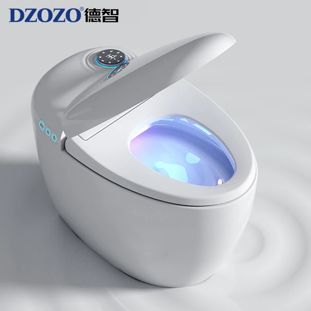 

Durable Luxury Automatic Cleaning One Piece Water Closet Bathroom Heating Seat Smart Toilet