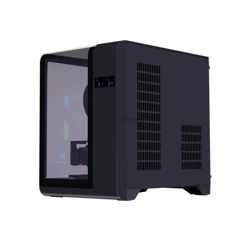 Factory Custom New Design MATX Gaming PC Case Desktop Chassis Glass Panel Mid Tower CPU Cabinet Computer Case for PC