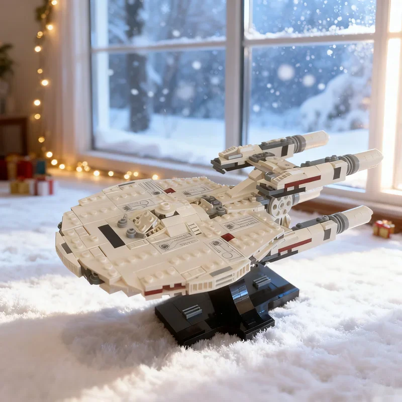 

459pcs MOC USS Stargazer NCC Midi Scale Icons Model Building Toys Blocks Construction Christmas Gifts Idea Education Kids