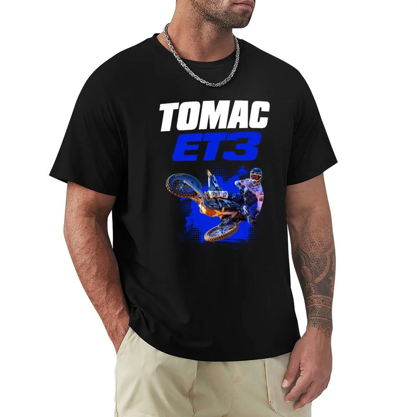 Eli Tomac ET3 Motocross Dirt bike Champion Gift Design 2021 2022 2023 T-Shirt boys whites sports fans mens plain t shirts