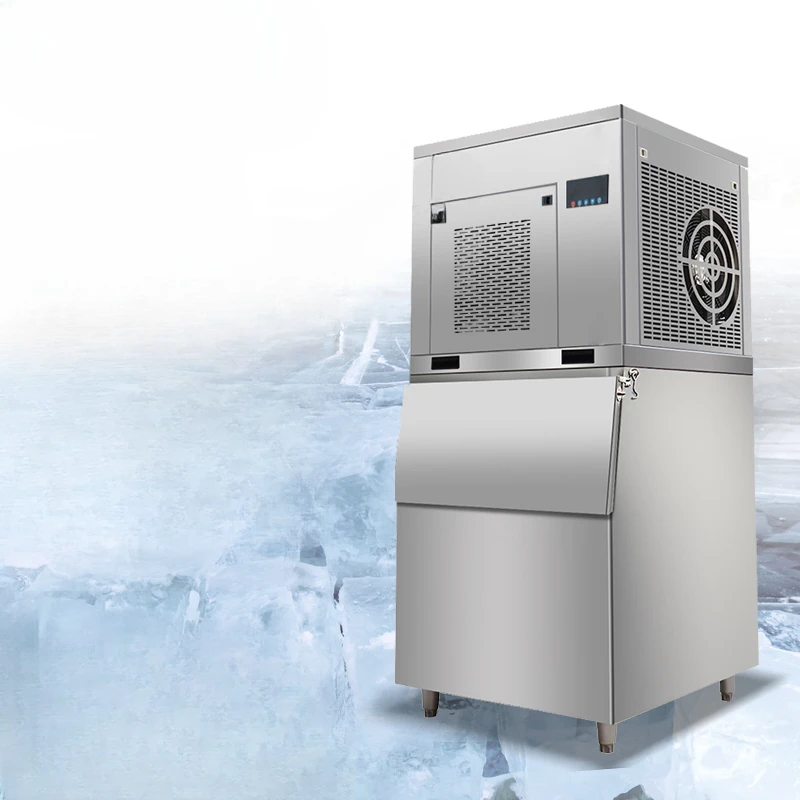 Ice flake machine commercial 300 kg scale ice maker seafood buffet hot pot fish scale refrigeration