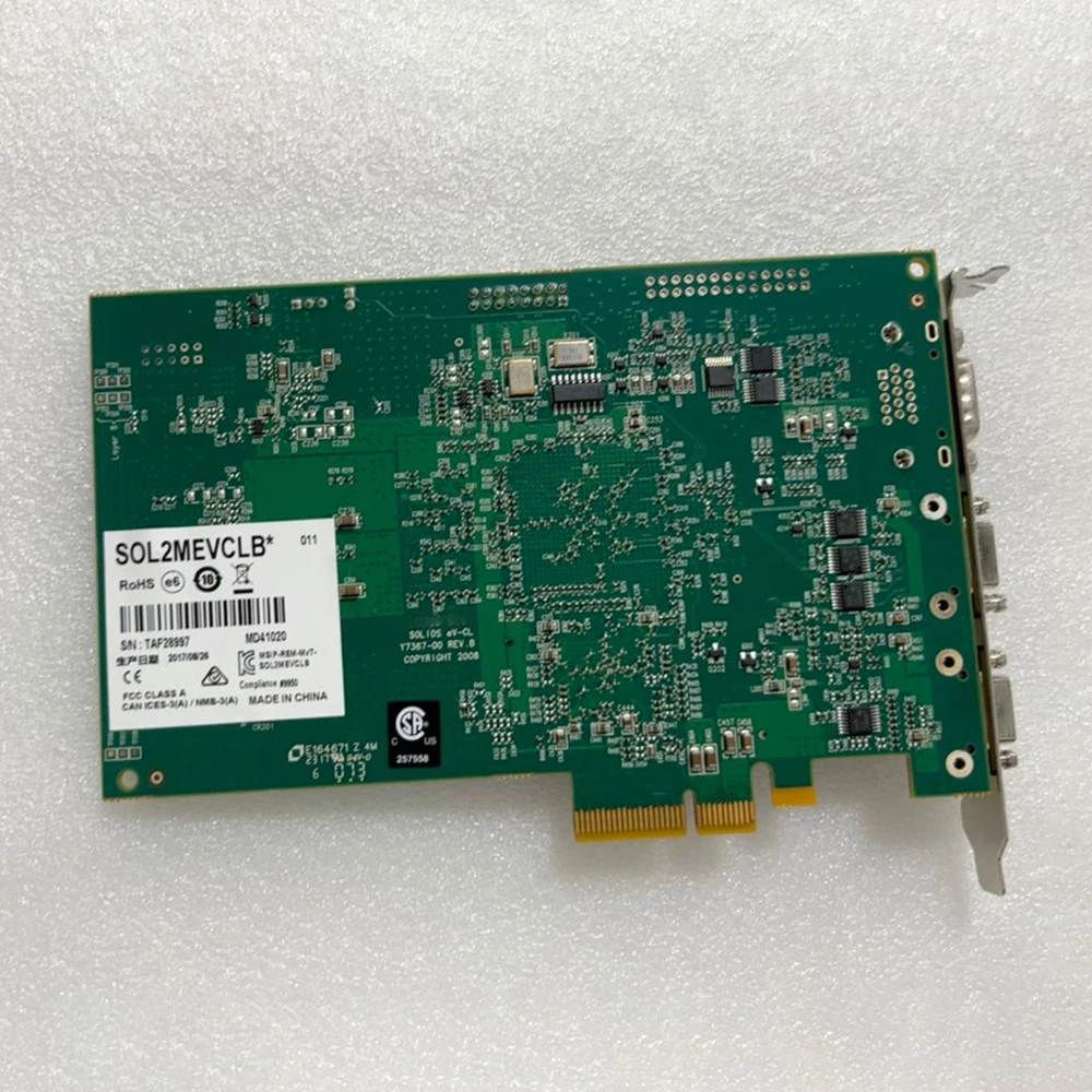 Cartão de aquisição de imagem de câmera industrial Y7367-00 SOL2MEVCLB*