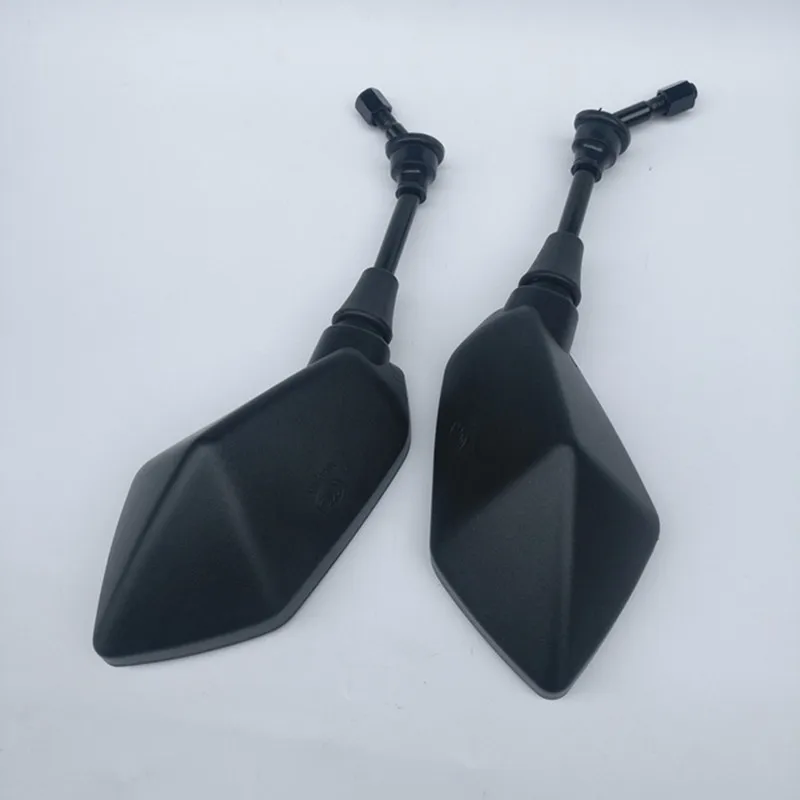 Lmodri 2pcs/Pair Motorcycle Mirror Scooter E-Bike Rearview Mirrors Electrombile Back Side Convex Mirror 8mm 10mm Carbon Fiber