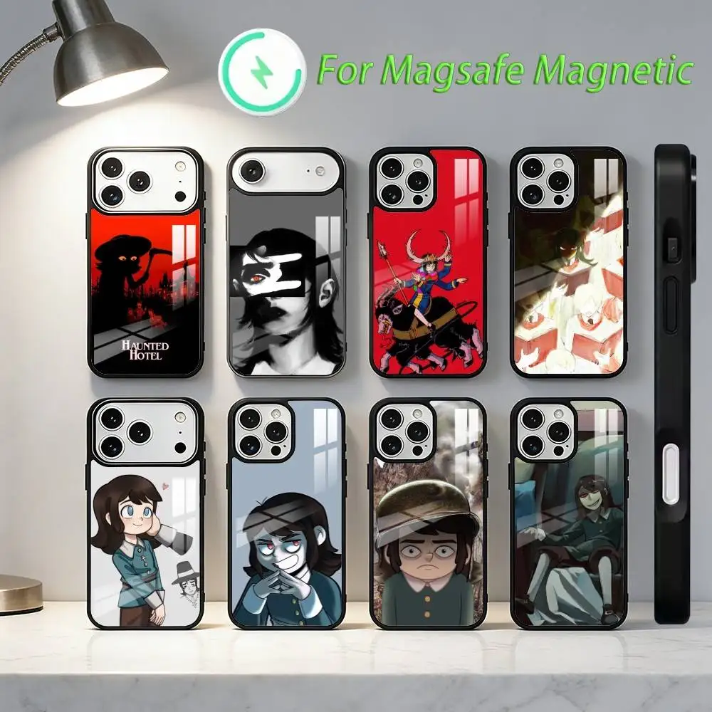 

Haunted H-Hotel Animation Phone Case For iPhone 17,16,15,14,13,12,11,Plus,Pro,Max Magnetic Wireless Charging
