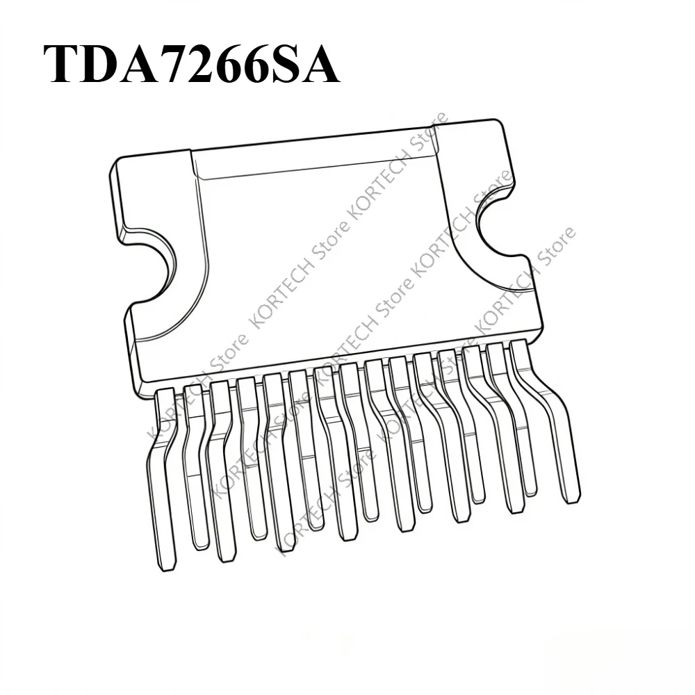 10Pcs TDA7266SA TDA7266 ZIP-15 IC Chip Original High Quality Lot