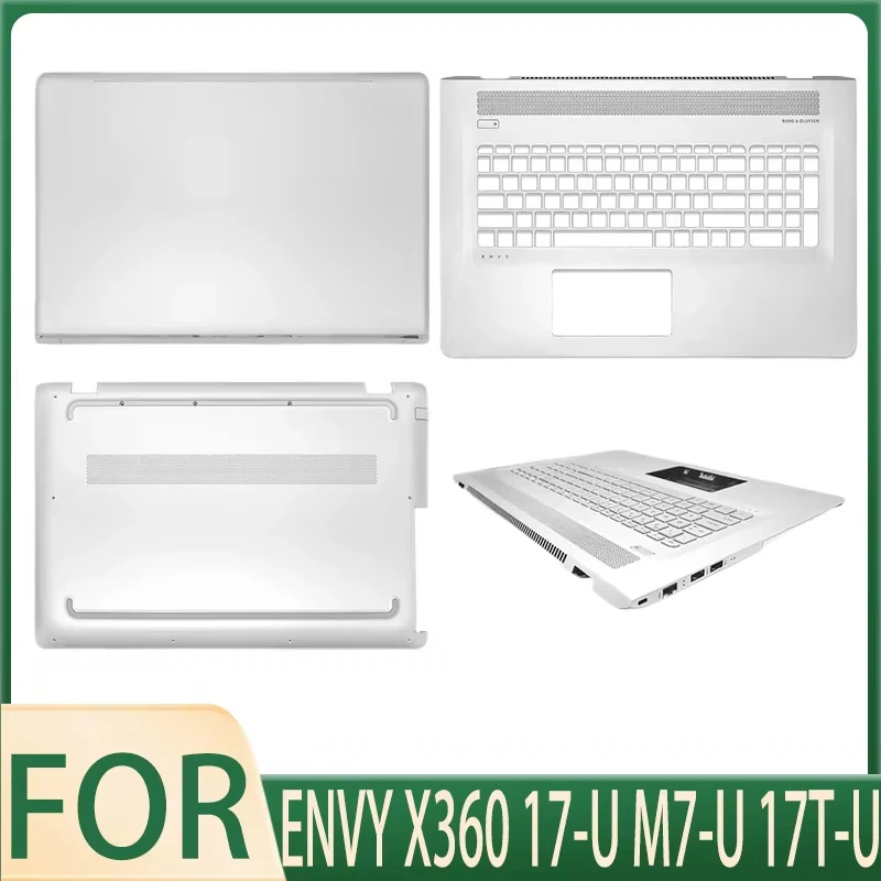 

For ENVY X360 17-U M7-U 17T-U Laptop LCD Rear Lid Back Top Cover Palmrest Upper Bottom Base Case Replacement Housing Silver