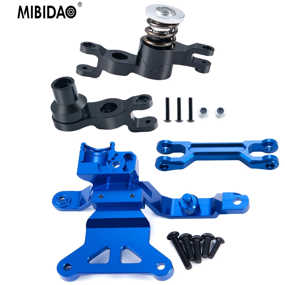 

MIBIDAO Metal Steering Assembly Steering Bellcrank Support for 1/5 X-Maxx Xmaxx RC Monster Truck Upgrade Parts Accessories