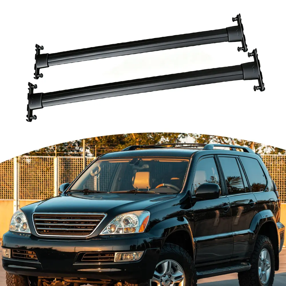 

Fits For Lexus GX470 J120 2003-2009 2PCS Custom Fit Roof Rack Rail Bars Cross Bars