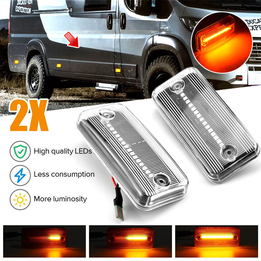 

Dynamic Signal Lamp Dynamic Side Marker Turn Light For Peugeot LED Side Marker Light For Renault Trucks Midlum 01.2000-