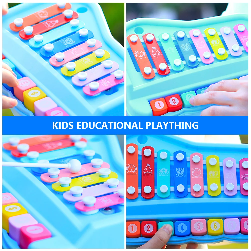 

H Knocking Piano Toy Kids Educational Plaything Safe ABS Material Colorful Keys Sweet Sound Fun Gift Early Learning