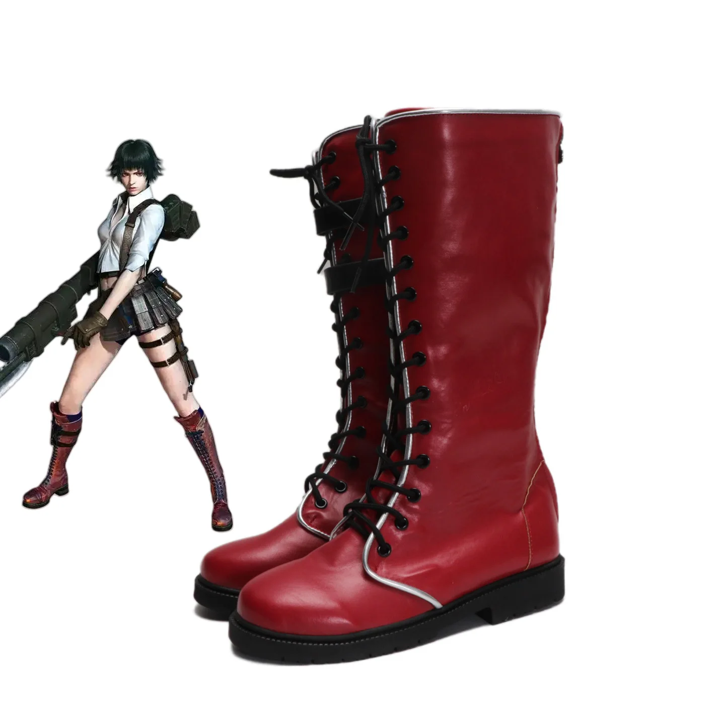 

Game DMC 5 V Lady Mary Cosplay Boots Women's Shoes Anime Lady Shoes Prop Role-playing
