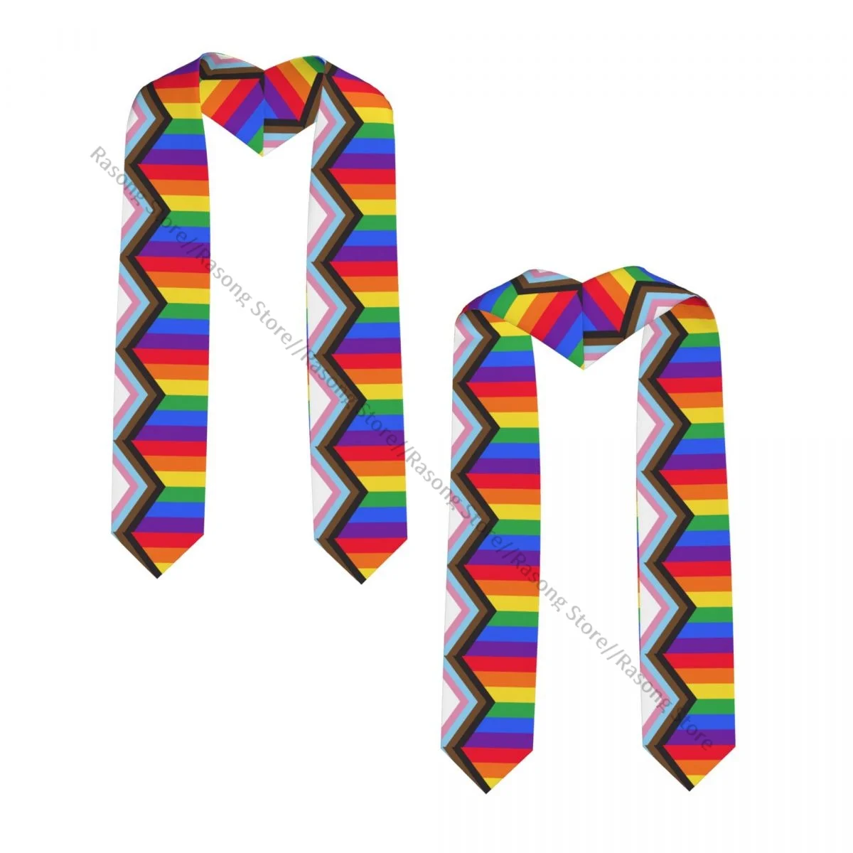 Graduation Stole for Academic Commencement Unisex Rainbow Flag Gay Pride Adult Choir Stole Adult Honor Shawl