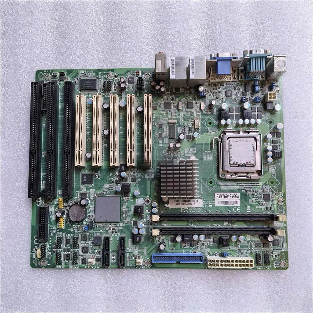 اللوحة الأم الصناعية SYM76949VGGA تدعم 3 فتحات ISA G41 شرائح منافذ الشبكة المزدوجة