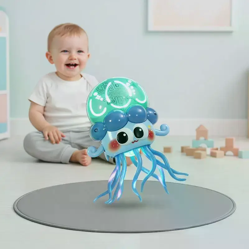 LED Interactive Octopus Toy w Stress Relief Feature Fun Gift for Children