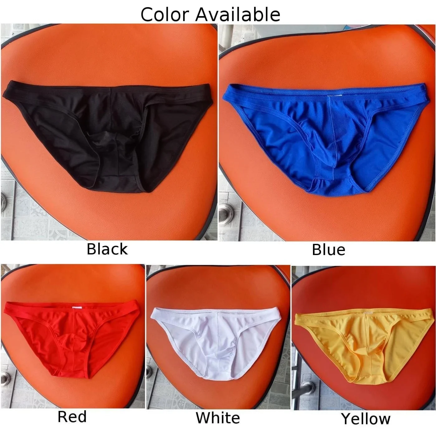 Sexy cuecas masculinas de seda gelo calcinha macia sólida elasticidade casual roupa interior fina pura cintura baixa respirável verão tanga