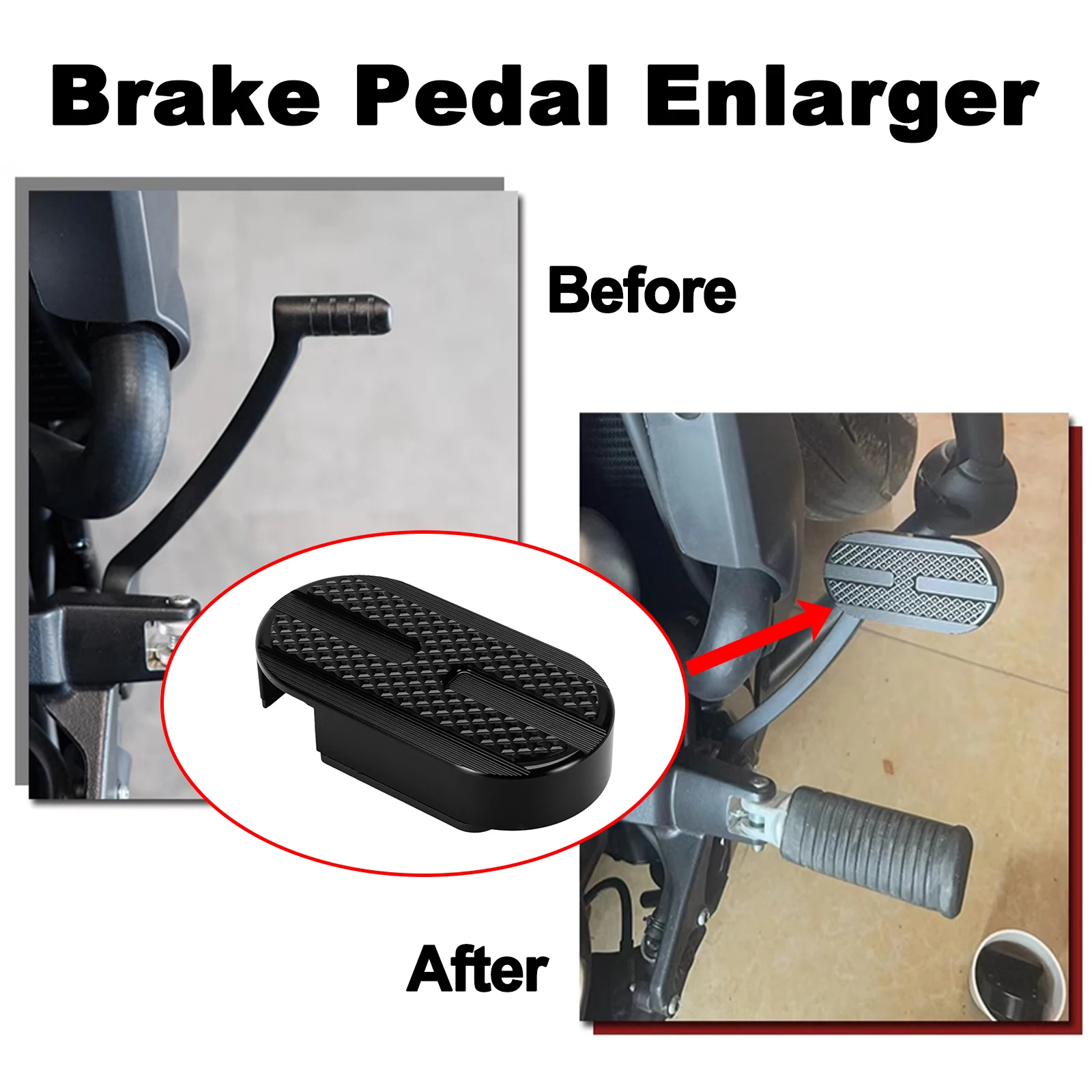 

1 PC Motorcycle Rear Brake Pedal Enlarger For Harley Sportster S RH1250S 2021 2022 Foot Brake Extension Pad Aluminum Accessories