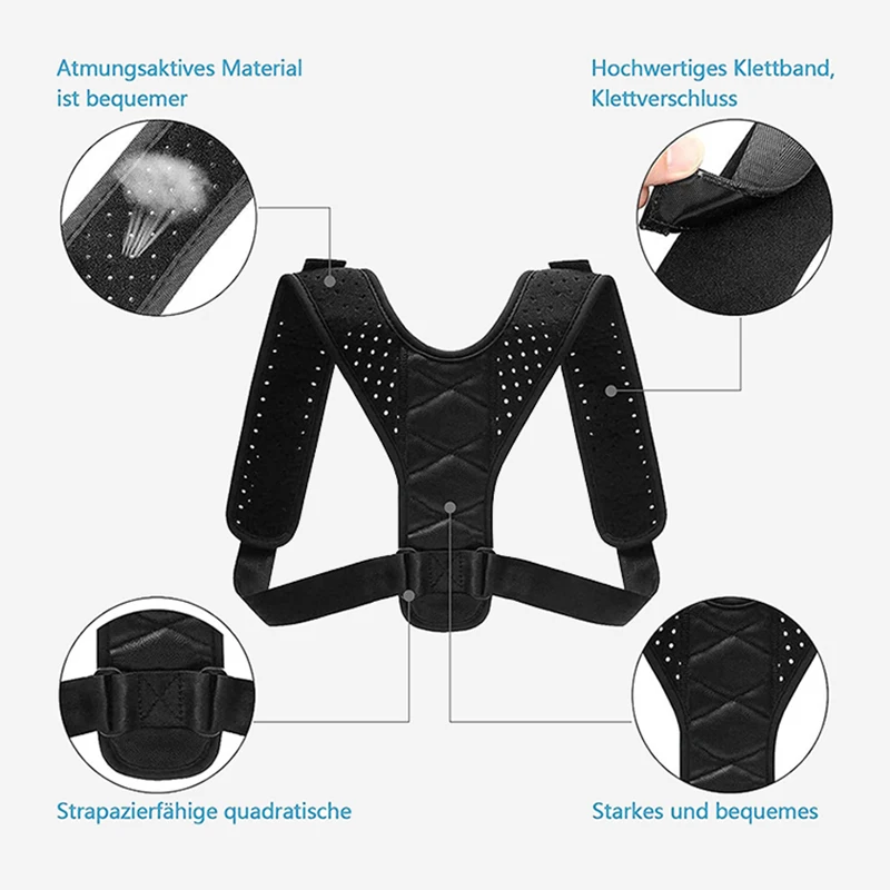 Invisible Back Correction Strap Breathable Anti Hunchback Correction Strap Adjustable Clavicle Sitting Posture Correction Strap