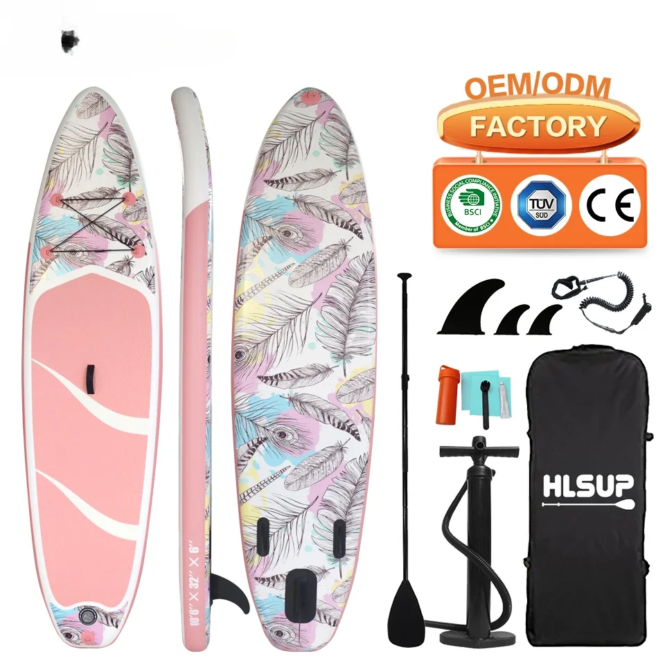 SUP-02D series OEM SUP board upright 2-person fishing boat inflatable paddle board SUP dock family game yoga can be customized