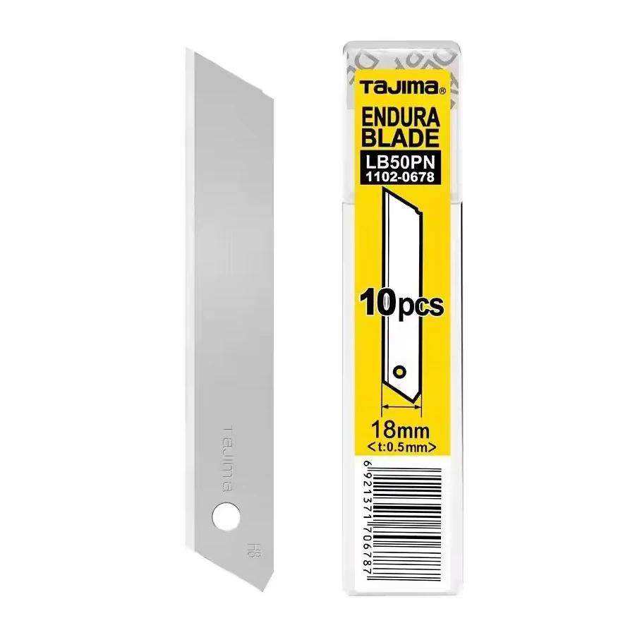 

TAJIMA LB50PN 10PCS 18mm-width Spare Blades 60° Angle SK2 Steel Replaceable Blade Set Utility Knife L-Type Blades 1102-0678