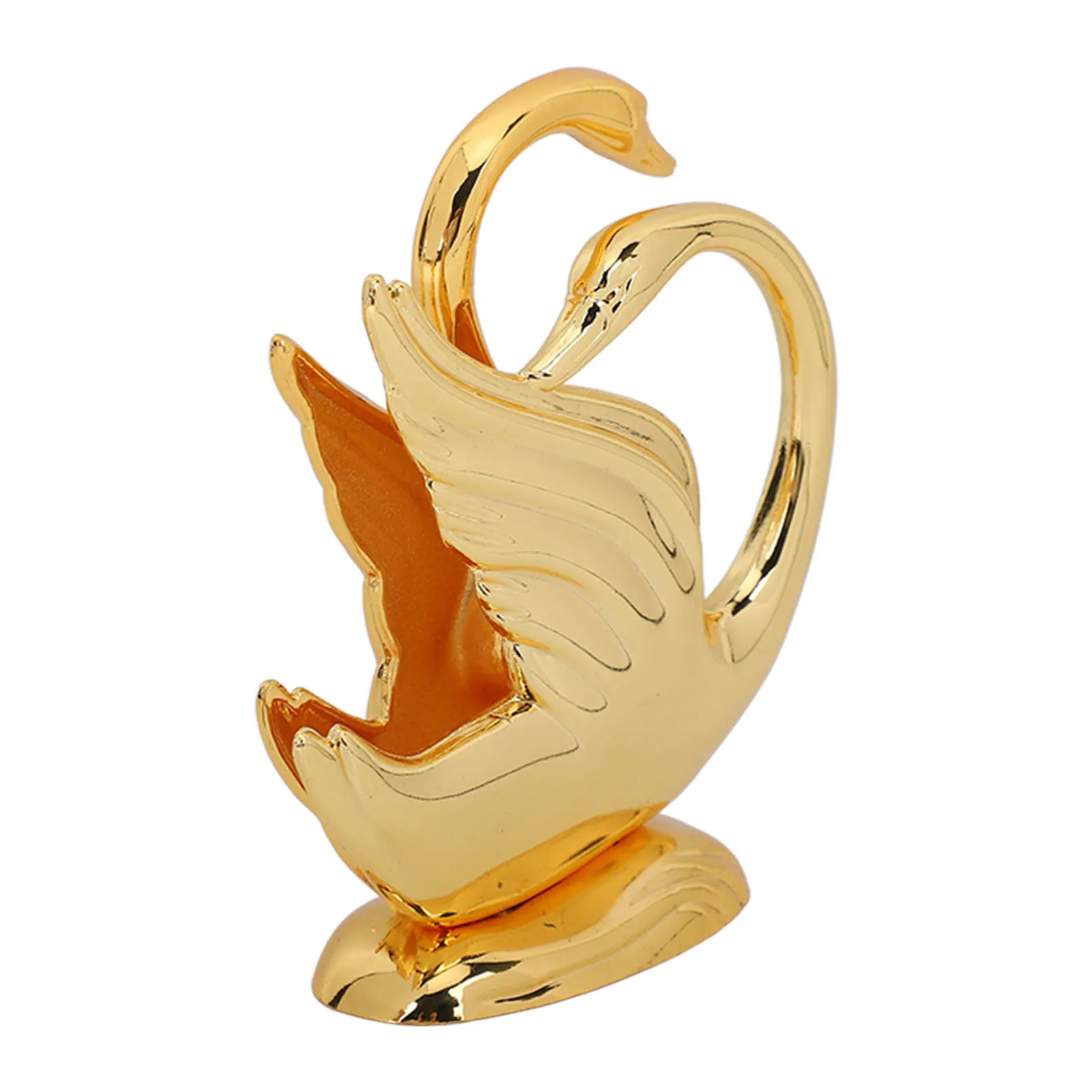 Napkin Holder Paper Tissue Stand Modern Swan Design Rustproof Alloy Elegant Style Tabletop Napkin Organizer for Home Bar Hotel