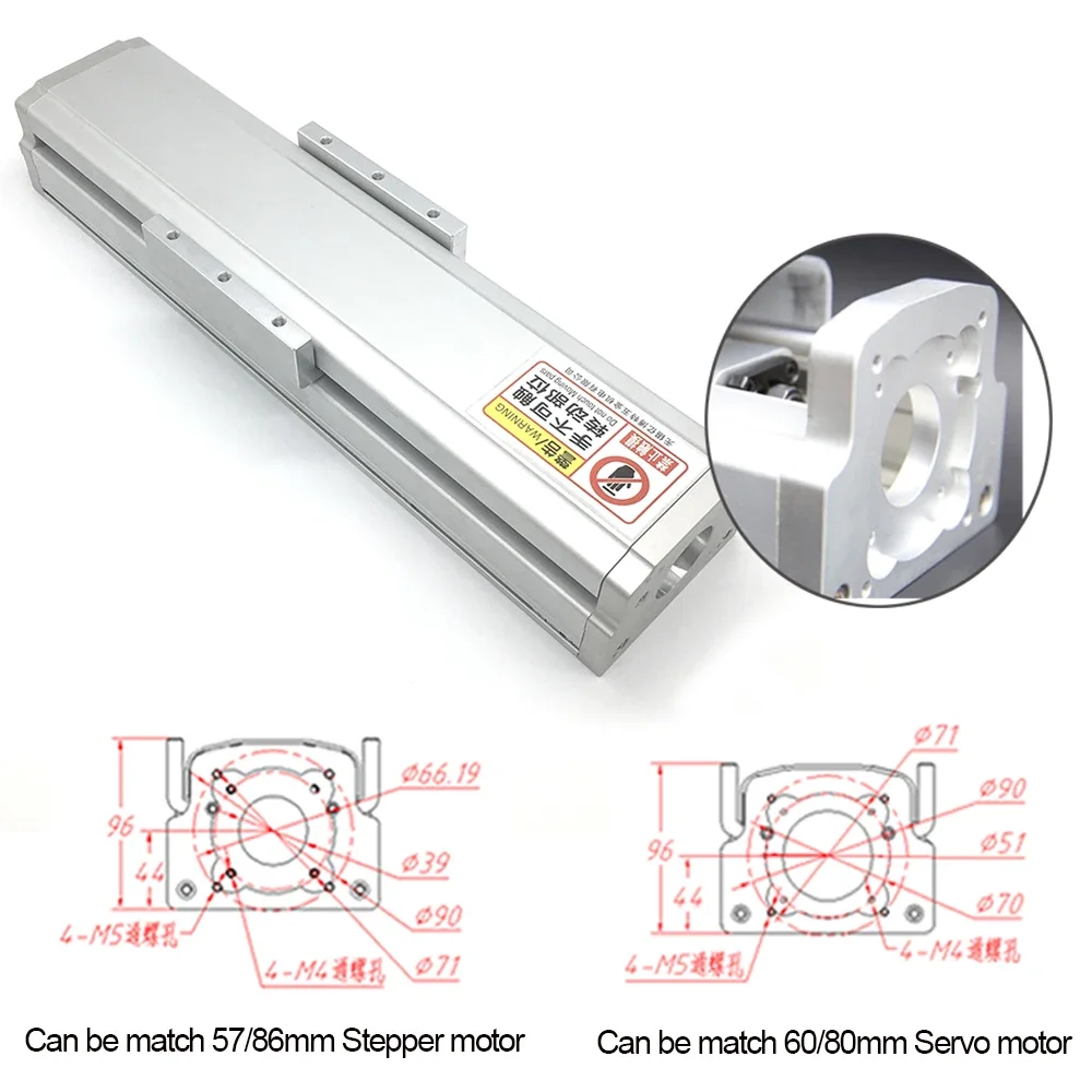 Fully Enclosed Guide Linear Module Heavy Load 120mm Width 1605 1610 Ballscrew 2pcs HGH15CA Block Sliding Table Dust-proof Cover