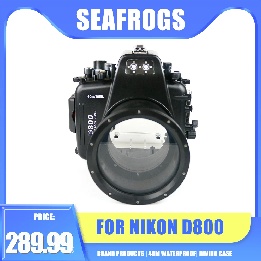 Seafrogs camera waterproof case suitable for Nikon D800 camera diving photography protection underwater photography