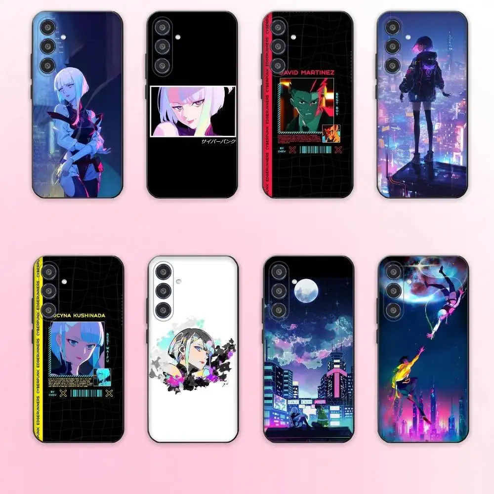 

Cool Edgerunners C-Cyberpunks Phone Case For Samsung Galaxy A73,A72,A71,A70,A53,A52,A51,Others Soft Black Cover