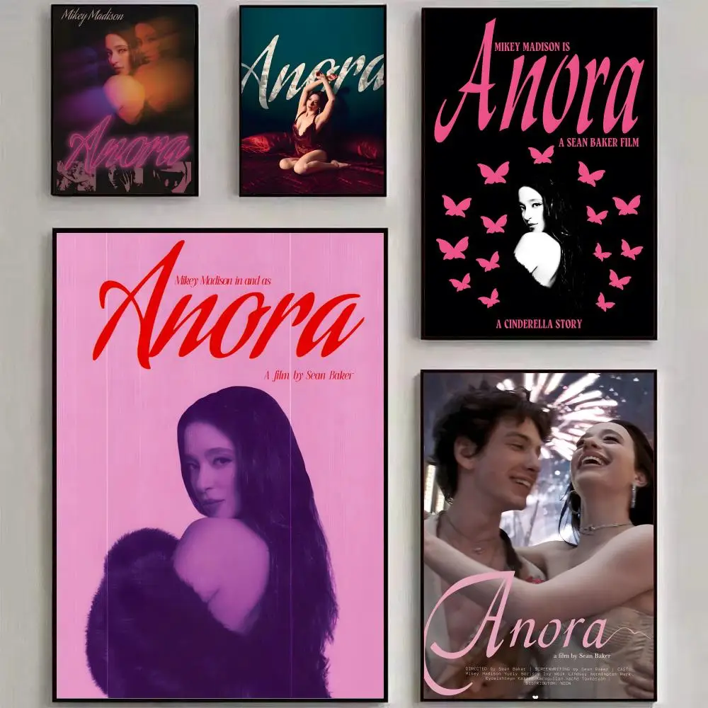 Film-Poster „a-Anora“, Wandkunstdruck, geeignet für Wohnzimmer, Schlafzimmer, Bar, Salon, Heimdekoration, Geschenk