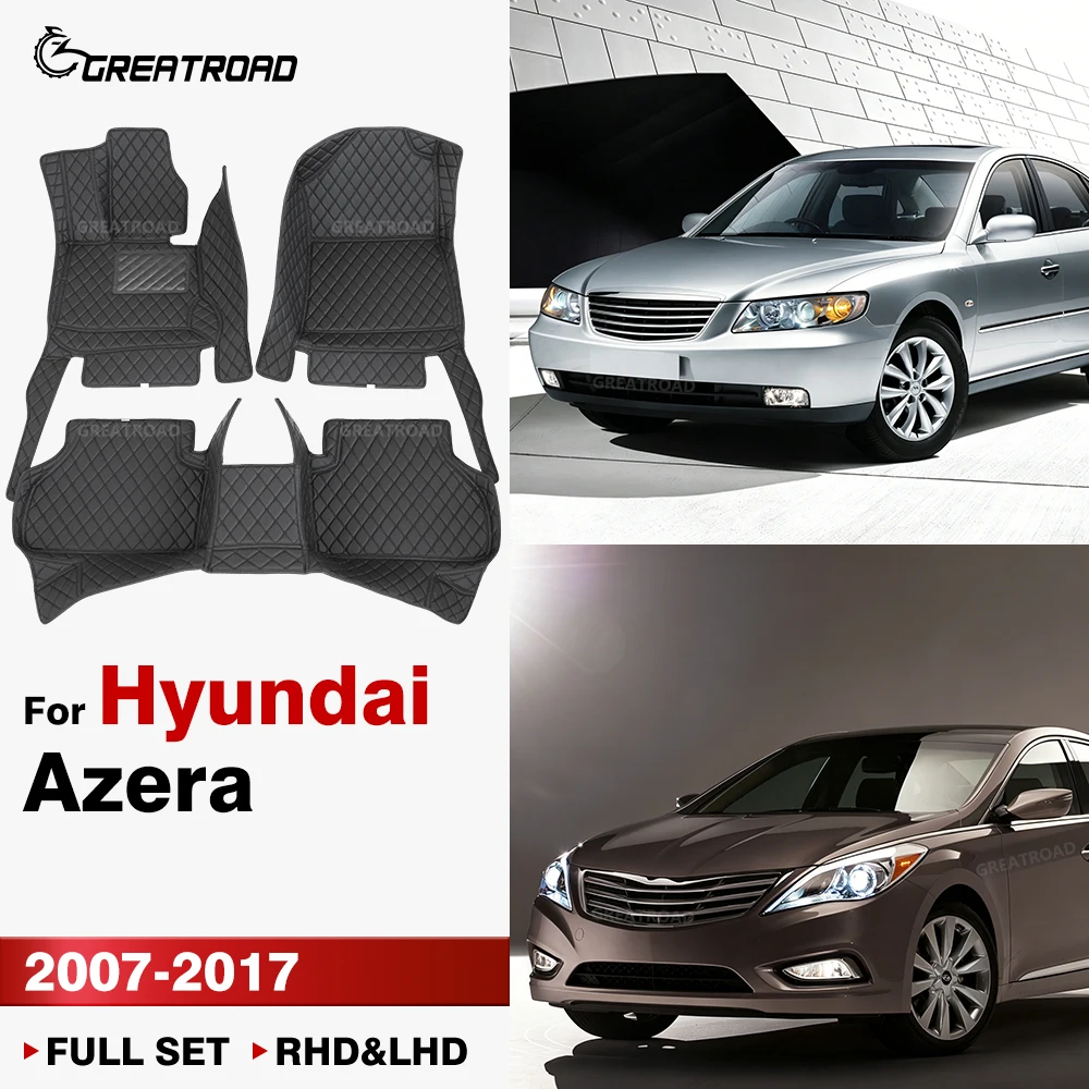 

For Hyundai Azera/Grandeur HG 2007-2017 2016 2015 14 Custom Car Floor Mat Trunk mat Automobile Carpet Cover Interior Accessories