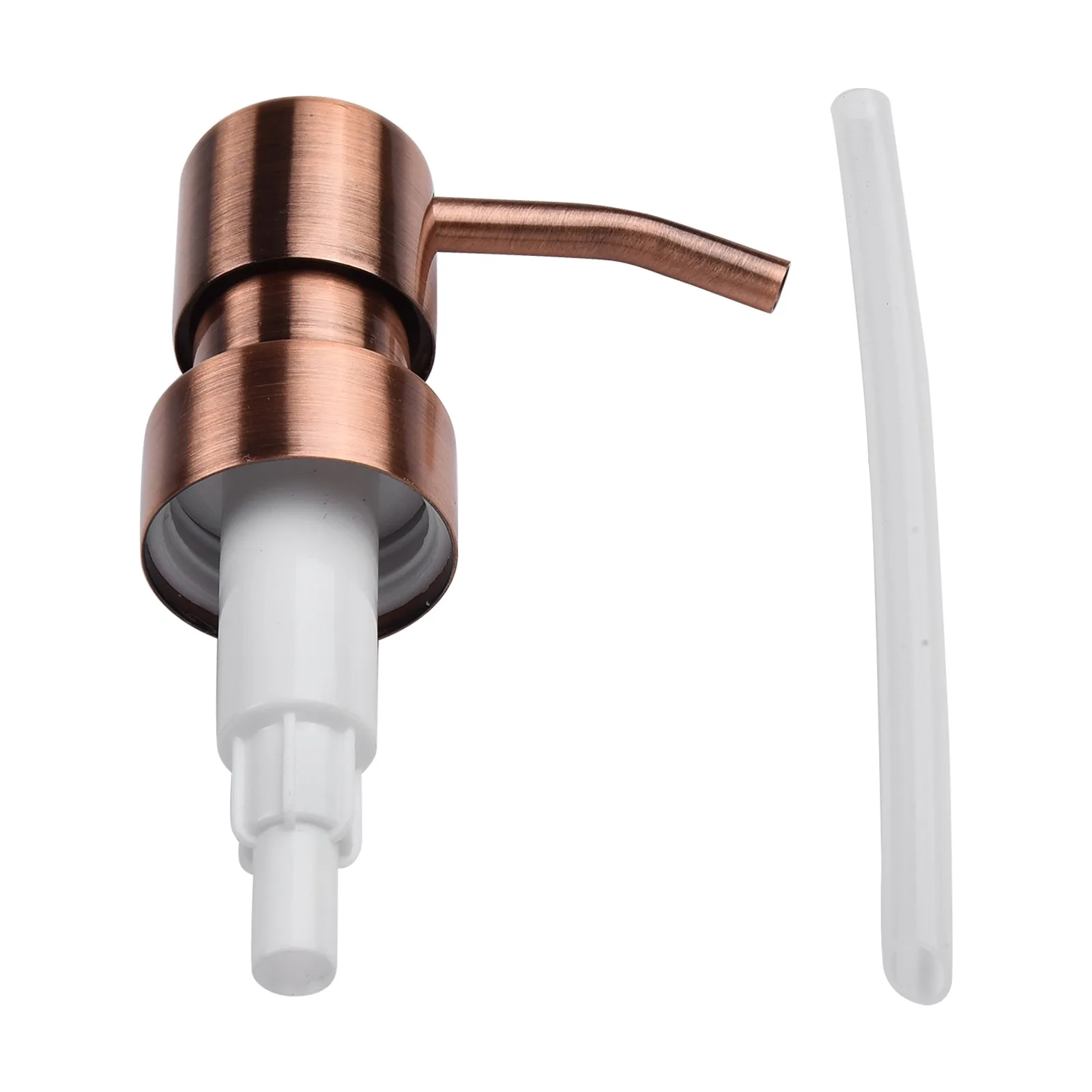    Rvs Hand Zeep Pomp Dispenser Hoofd Push Type Lotion Pomp Hoofd Badkamer Vloeibare Zeep Shampoo Dispenser