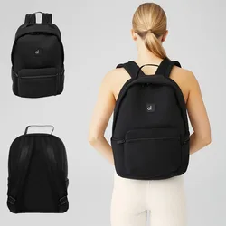 AL Stow Backpack Water-resistant Matte Neoprene Black Yoga Fitness Bag for Men and Women's Travel Sports Includes Small Pouch