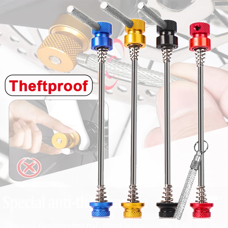 LEBYCLE-Levier antivol à dégagement rapide pour VTT, modules en alliage pour bicyclette de route et de montagne, moyeu QR