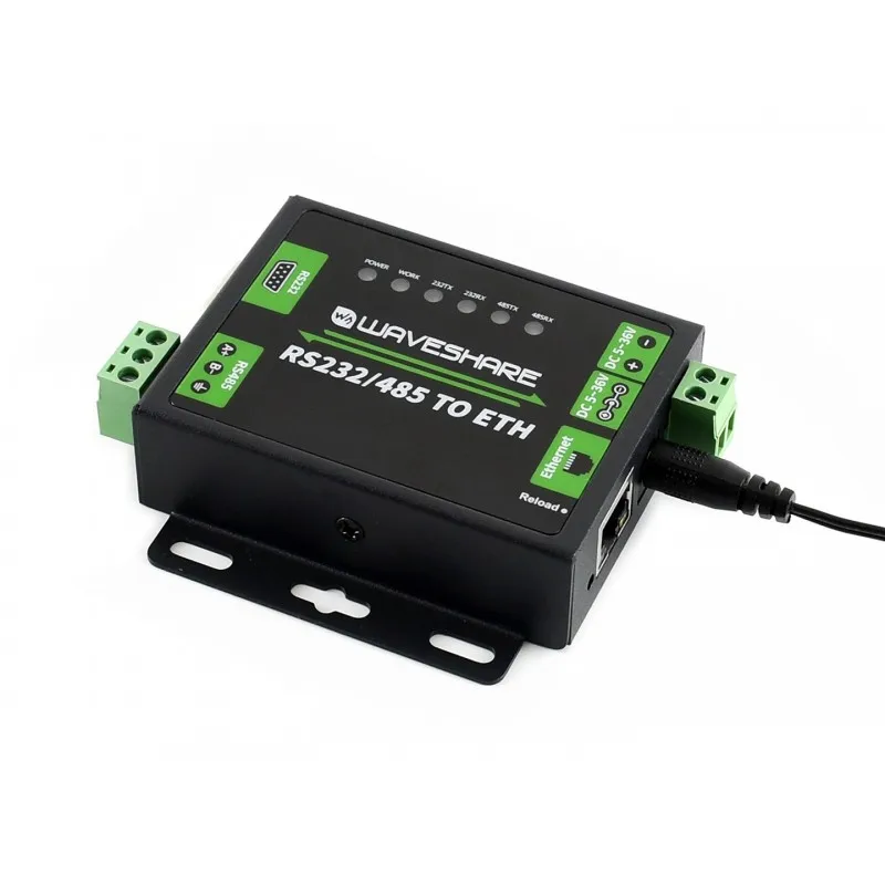 Industrial Grade RS232 485 To RJ45 Ethernet Module Bidirectional Transparent Transmission Support Network Protocol