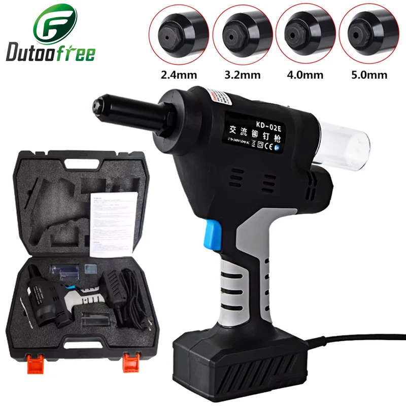 

Electric Rivet Gun Riveting Tool Aluminum Iron Stainless Steel Pull Rivet Gun Riveting Machine Automatic Unwinding and Core