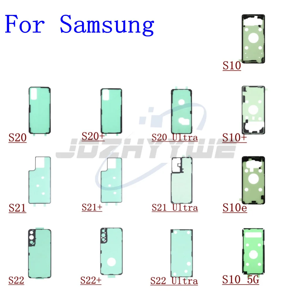 2Pcs Back Housing Battery Door Cover Adhesive Sticker Tape for Samsung Galaxy S22+ S21+ S20+ Ultra S10+ S9+ S8+ S7 S6+ Edge 5G