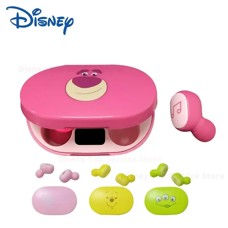 Disney Mini Wireless Headsets E6S Stitch HIFI Surround Stereo Bluetooth 5.3 Earphones Noise Reduction Headphones Cartoon Anime