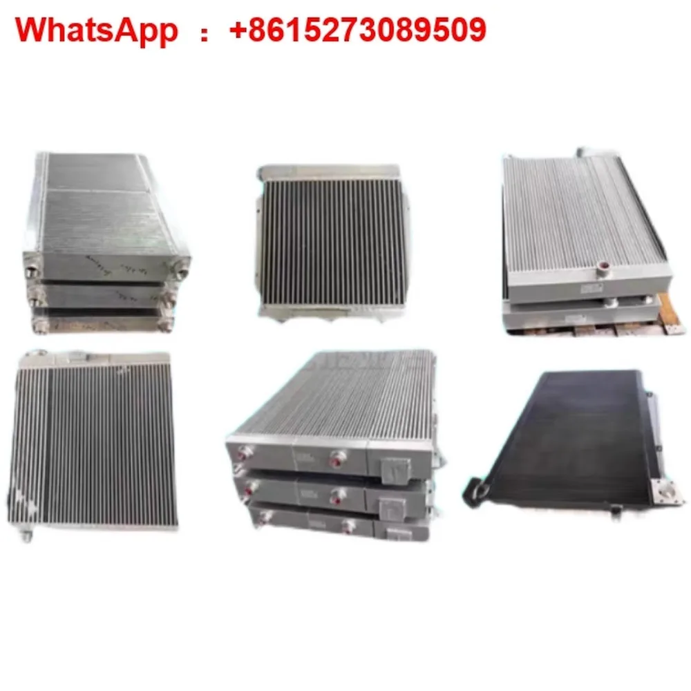 برغي ضاغط الهواء المبرد الألومنيوم لوحة التبادل الحراري النفط 7.5-75 كيلو واط برودة #6