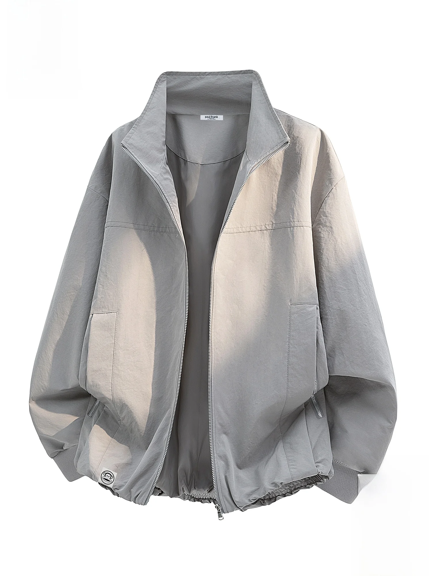 

Мужская куртка Paul Frank в стиле ретро с воротником-стойкой, новая весенняя коллекция, свободный крой, повседневная верхняя одежда, простой дизайн, полиэстер, длинный рукав, на молнии