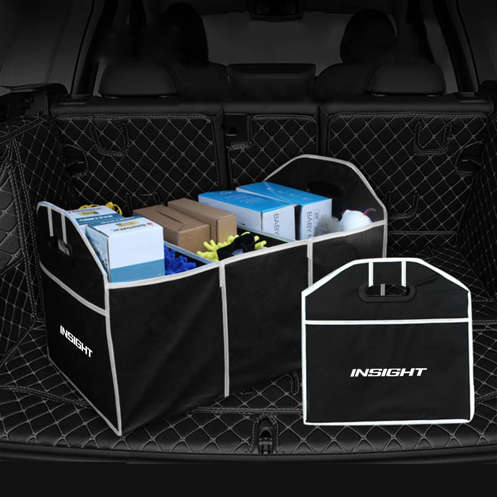 Car Trunk Storage Bag Folding Insulation Box Multiuse Tools Stowing Tidying Folding Storage Bag For Honda Insight ZE2 ZE3