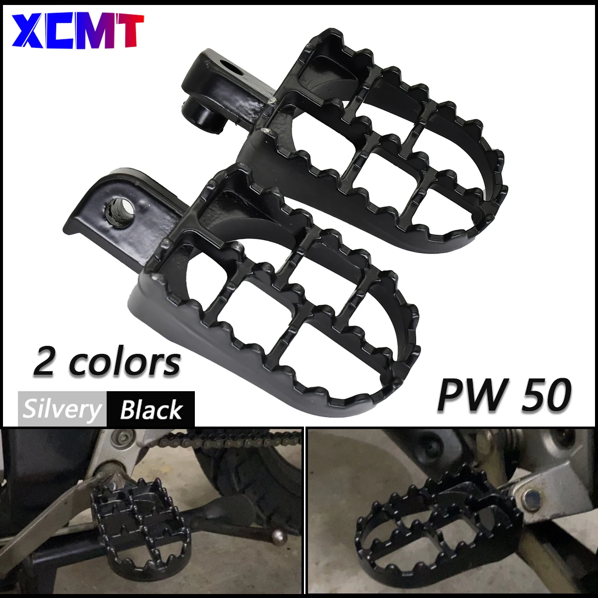 

Motorcycle Footrest Footpegs Foot Pegs Pedal for Yamaha PW50 80 TW200 XR50R CRF50 CRF70 CRF80 CRF100F Motorbike Dirt Pit Bike